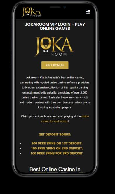 JokaRoom Casino Mobile